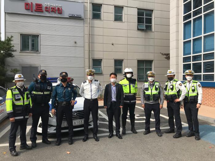 일산동부경찰서가 경기북부교통안전공단과 함께 이륜차 소음 특별단속을 실시한다 